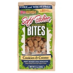 K9 Granola Granola Soft Bakes BITES Cookies & Crème with Carob & Yogurt Chips 12oz Baked Dog Treats -