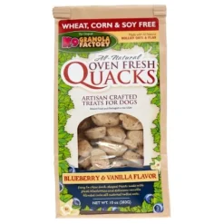 K9 Granola Oven Fresh QUACKS Blueberry Vanilla Baked Dog Treats - 10 oz