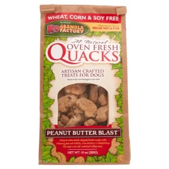 K9 Granola Oven Fresh QUACKS Peanut Butter Blast Baked Dog Treats - 10 oz