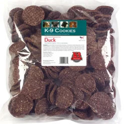 K-9 Kraving Treats Canine Cookies - Duck Baked Dog Treats - Case of 5 lb