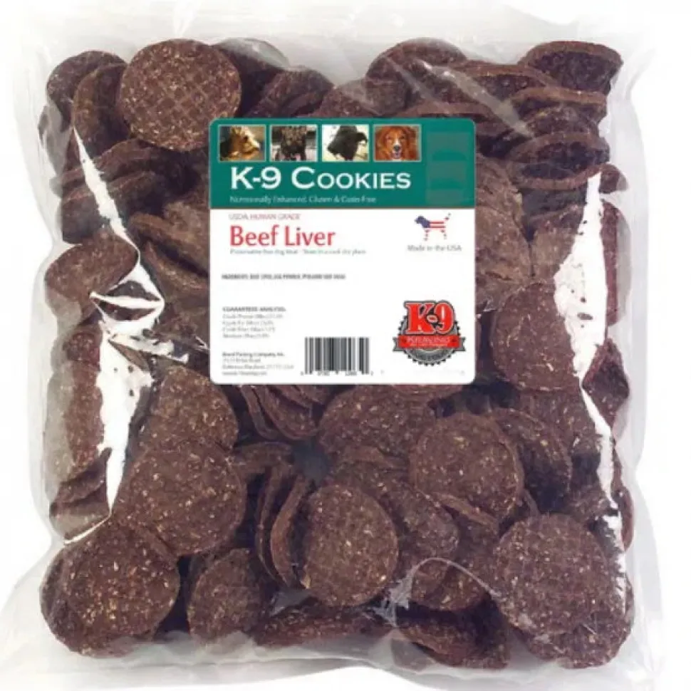 K-9 Kraving Treats Sliced Beef Liver Baked Dog Treats - Case of 5 lb