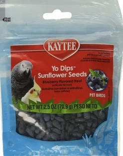 Kaytee Blueberry Flavor Yo Dipped Sunflower Seeds for All Pet Birds - 2.5 Oz