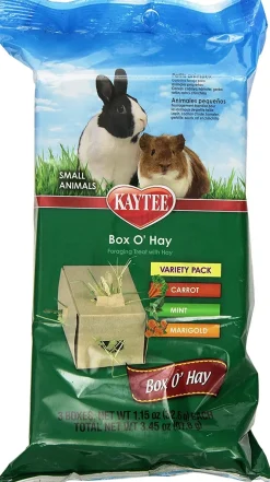 Kaytee Box O' Hay Variety Pack Carrot, Mint, and Marigold - 3.45 Oz