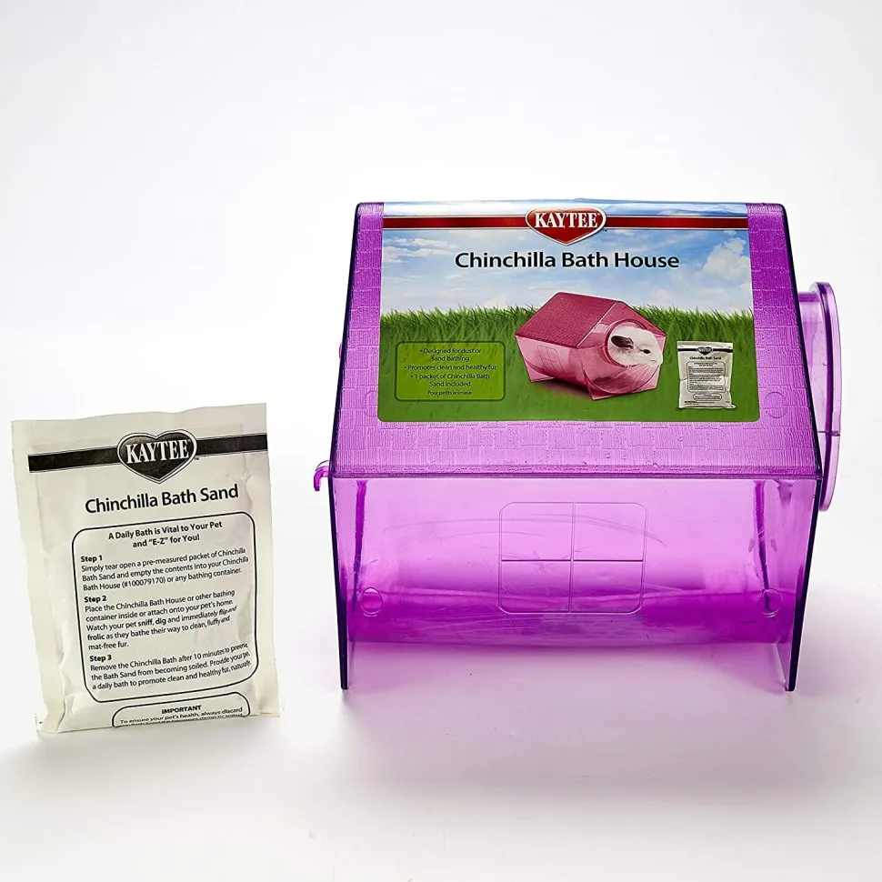 Kaytee Chinchilla Bath House Assorted - 8.64 in X 9 in X 8.5 in