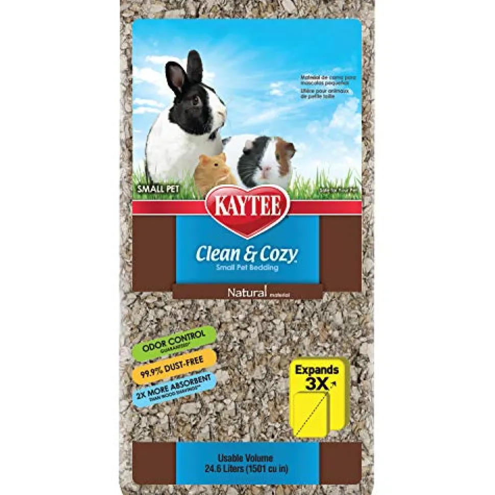 Kaytee Clean and Cozy Small Pet Bedding - 500 cu in - Natural - Pack of 6
