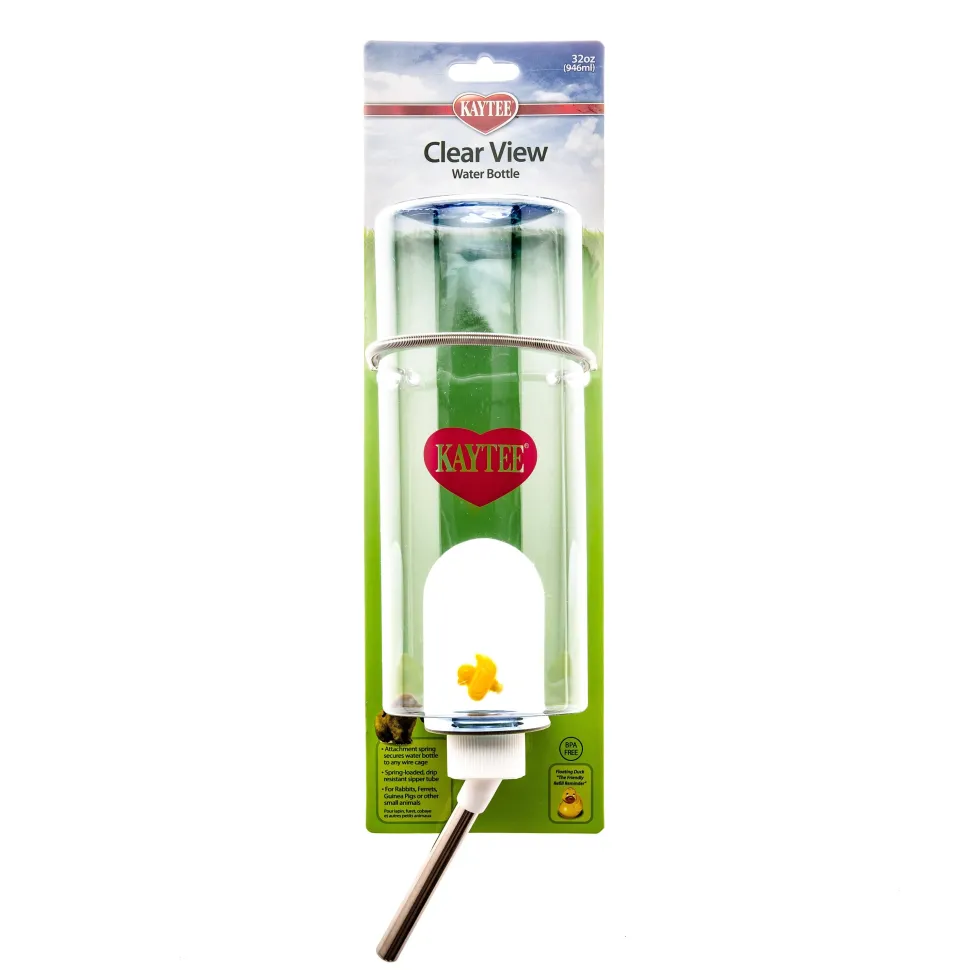Kaytee Clear Water Bottle, Single Clear - 32 Oz