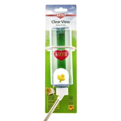 Kaytee Clear Water Bottle, Single Clear - 8 Oz