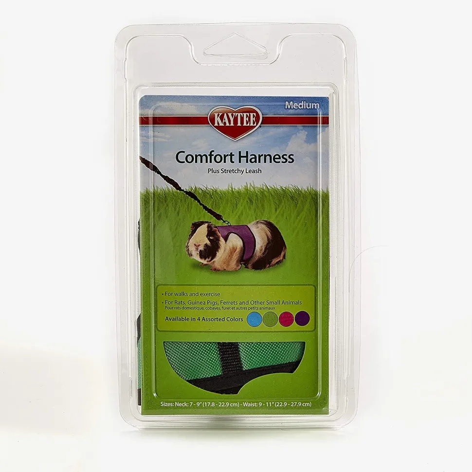 Kaytee Comfort Harness & Stretchy Leash Assorted - Medium