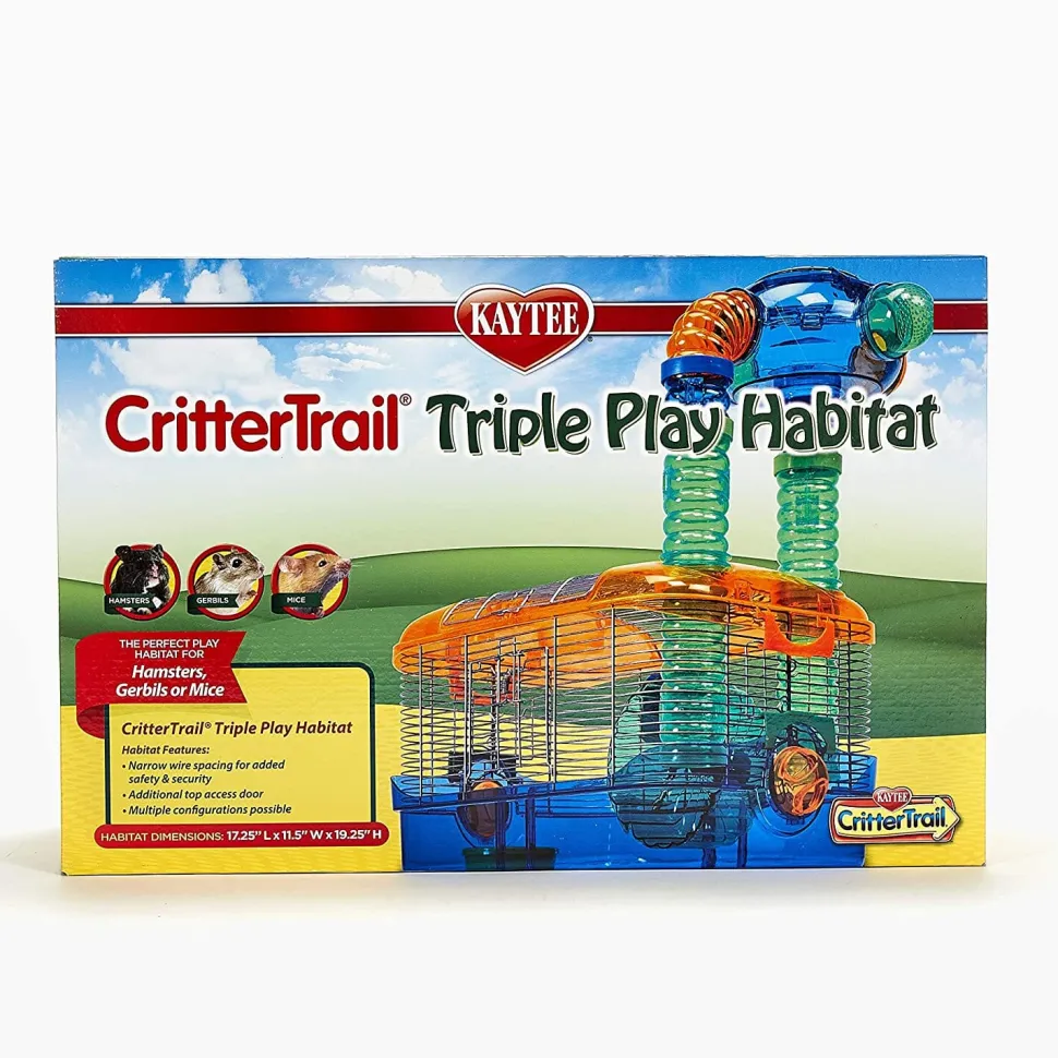Kaytee CritterTrail Triple Habitat - 17.25 in X 11.5 in X 19.25 in