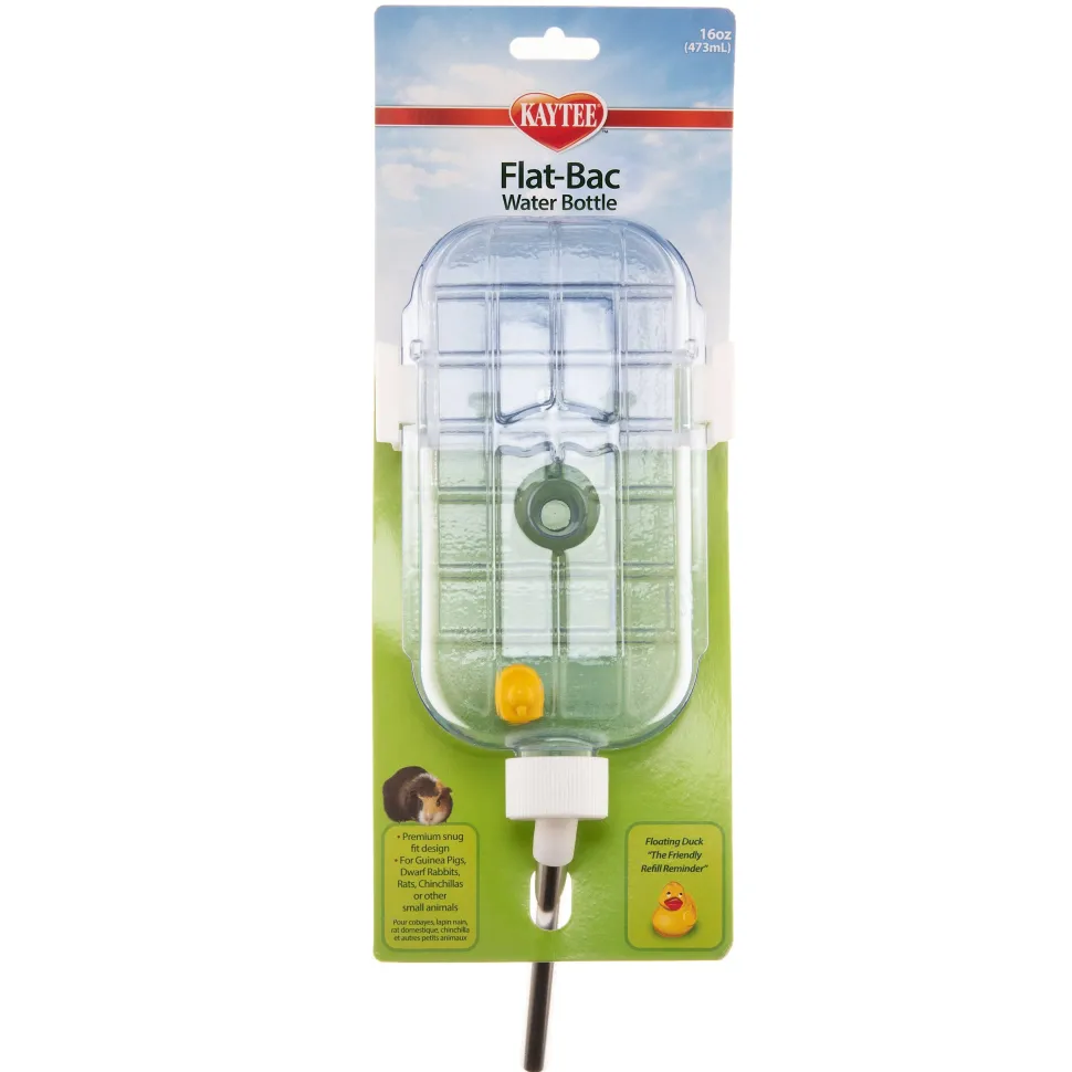 Kaytee Flat-Bac Water Bottle Clear - 16 Oz