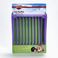 Kaytee Hay Buffet Feeder with Snap-Lock Lid Assorted - 3.75 in X 7 in X 10.25 in