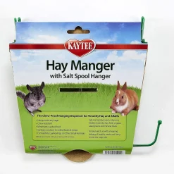 Kaytee Hay Manger Feeder With Salt Hanger Assorted - 4 in X 8 in X 7.25 in