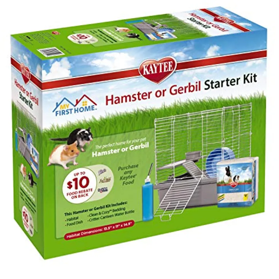 Kaytee My First Home Hamster or Gerbil Starter Kit - 13.5" x 11" x 14.5"