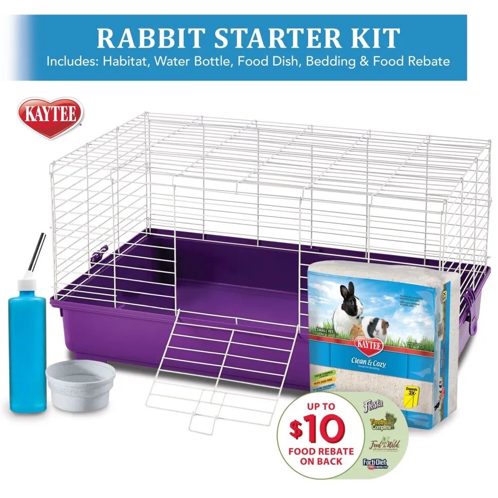 Kaytee My First Home Rabbit Starter Kit - 30 in X 18 in X 16.5 in