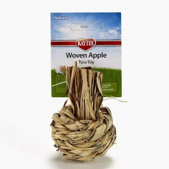 Kaytee Natural Woven Apple Toss Toy - 2 in X 2.5 in X 5.5 in