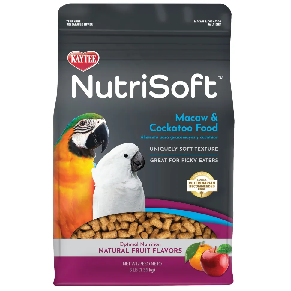 Kaytee Nutrisoft Macaw & Cockatoo Pet Bird Food - 3 lb