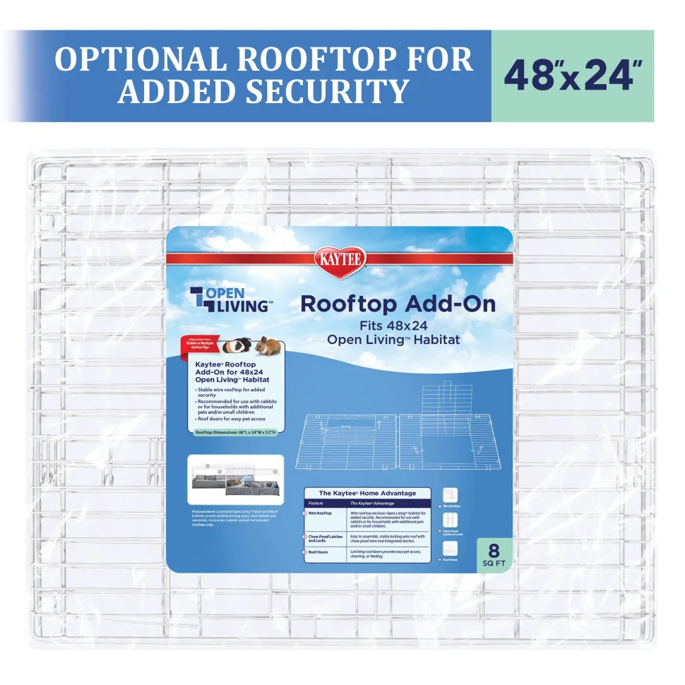 Kaytee Open Living Rooftop Add-On - 48 in X 24 in