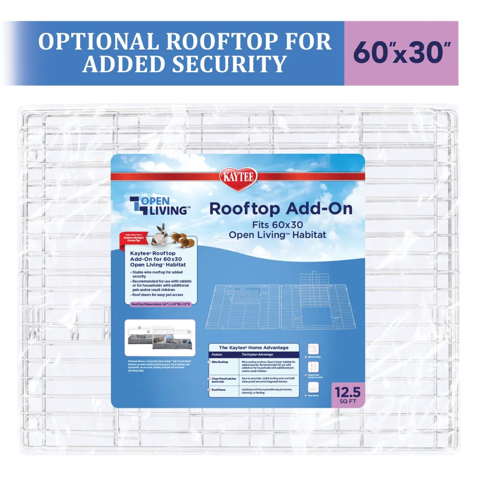 Kaytee Open Living Rooftop Add-On - 60 in X 30 in