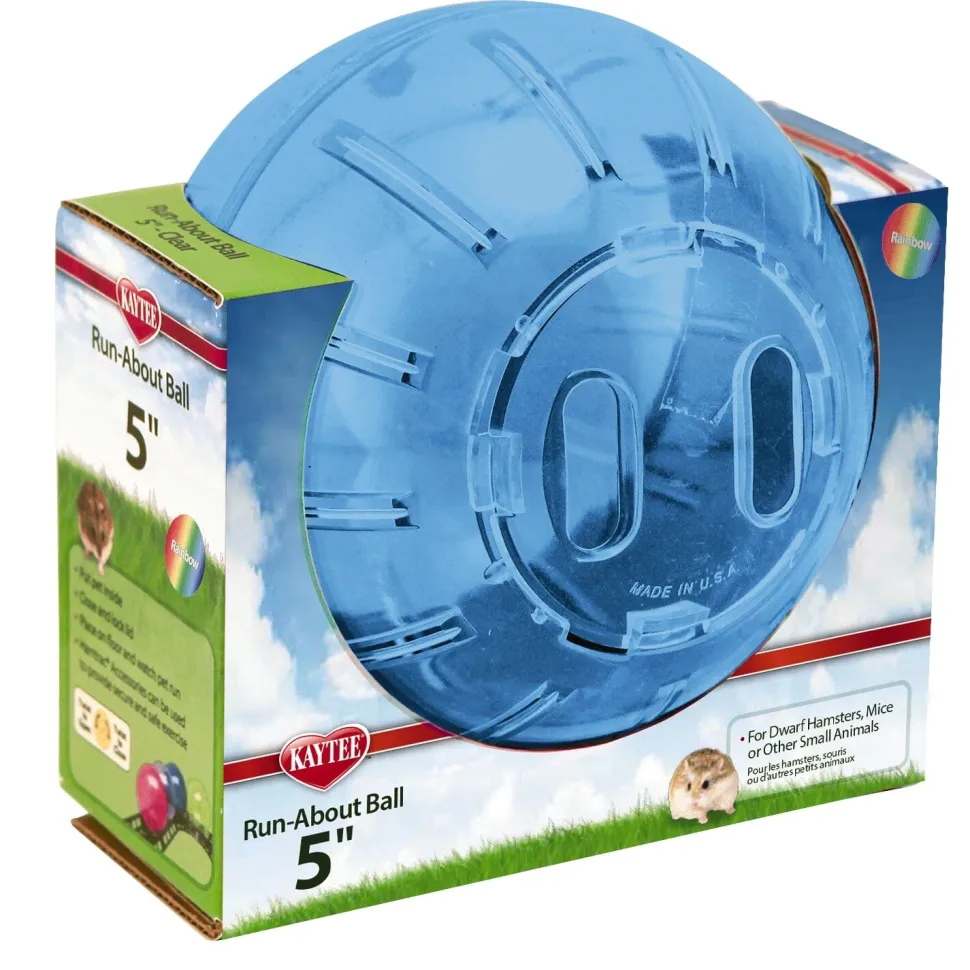 Kaytee Run-About Mini Exercise Ball Rainbow - 5 in