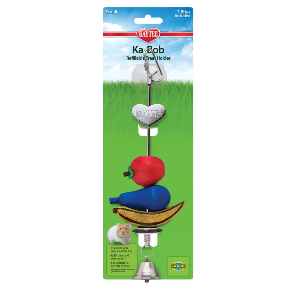 Kaytee Small Animal Ka-Bob Chew Dispenser Toy with Suction Cup - Small