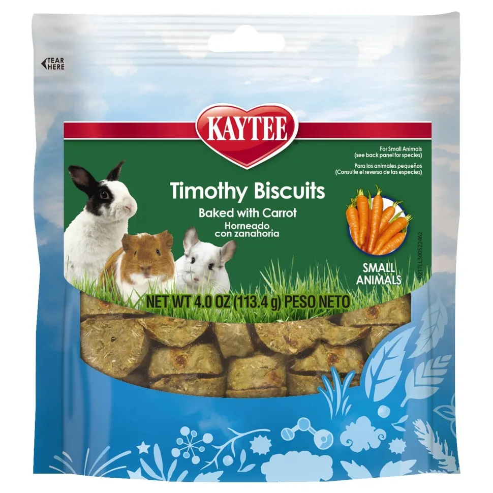 Kaytee Timothy Biscuits Baked Treat - Carrot - 4 Oz