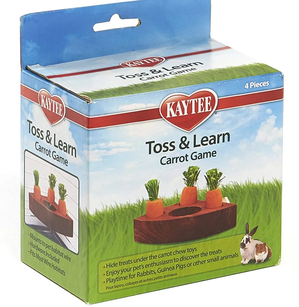 Kaytee Toss & Learn Carrot Game - 4 Pieces