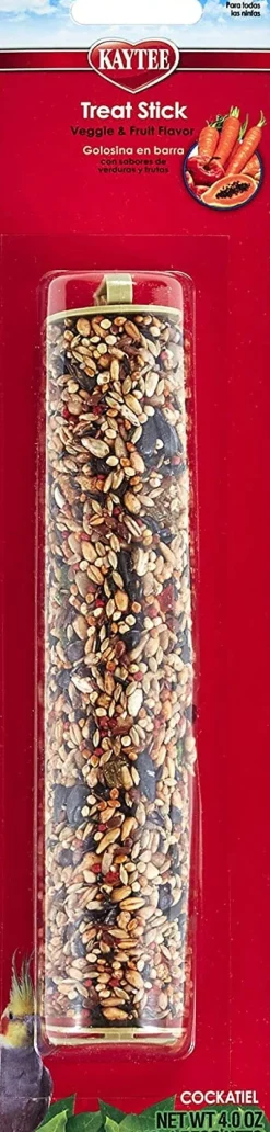 Kaytee Treat Stick Fruit and Veggie Flavor -- Cockatiel - 4 Oz