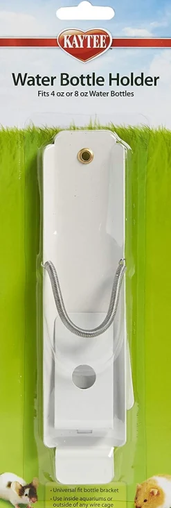 Kaytee Water Bottle Holder White - 4 Or 8 Oz