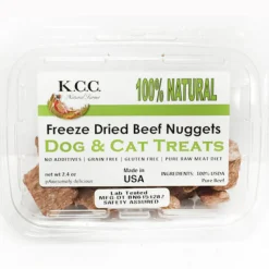 KCC Naturals Farms Beef Nuggets Freeze-Dried Dog Treats - 2.4 oz Package