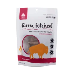 KCC Naturals Farms Bison Heart Freeze-Dried Dog Treats - 3 oz Package