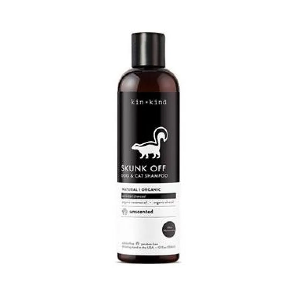 KIN + KIND Cat and Dog Skunk Odor Eliminator Dog and Cat Shampoo - 12 oz Bottle