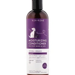KIN + KIND Organic Skin and Coat Moisturizing Cat and Dog Conditioner - Unscented - 12 oz Bottle