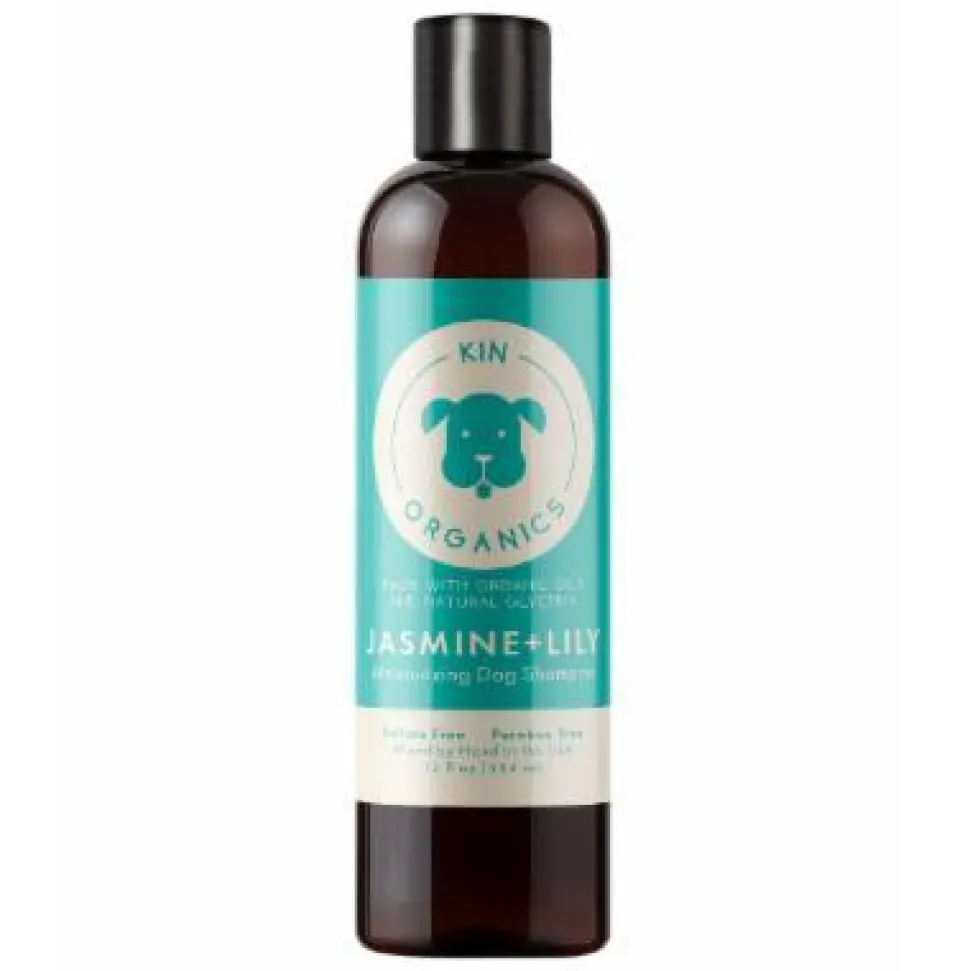 KIN + KIND Organic Skin and Coat Oatmeal Cat and Dog - Jasmine and Lily - 12 oz Bottle