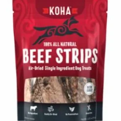 Koha Grain-Free Air-Dried Dog Treats Beef Strips 3.25 Oz