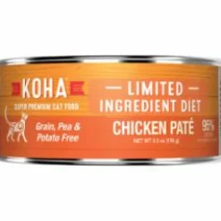 Koha Grain-Free Limited Ingredient Diet Pate Chicken Canned Cat Food - 5.5 Oz - Case of 24
