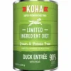 Koha Grain-Free Limited Ingredient Diet 90% Duck Canned Dog Food - 13 Oz - Case of 12