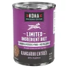 Koha Grain-Free Limited Ingredient Diet 90% Kangaroo and Blueberry Entrée Canned Dog Food - 13 Oz - Case of 12