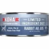 Koha Grain-Free Limited Ingredient Diet Pate Rabbit Canned Cat Food - 3 Oz - Case of 24
