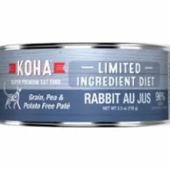 Koha Grain-Free Limited Ingredient Diet Pate Rabbit Canned Cat Food - 3 Oz - Case of 24