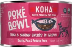 Koha Grain-Free Poke Tuna Shrimp Canned Cat Food - 5.5 Oz - Case of 24
