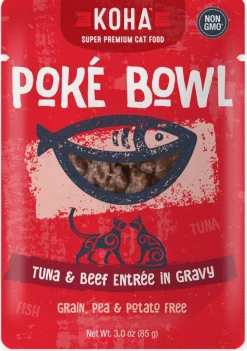 Koha Grain-Free Poke Tuna Beef Wet Cat Food - 3 Oz - Case of 24