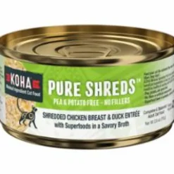Koha Grain-Free Shredded Chicken Duck Canned Cat Food - 2.8 Oz - Case of 24