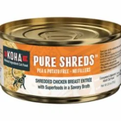 Koha Grain-Free Shredded Chicken Canned Cat Food - 2.8 Oz - Case of 24