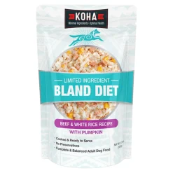 Koha Limited Ingredient Diet Bland Beef and Rice with Pumpkin Wet Dog Food Pouch - 12.5 Oz - 6 Pack