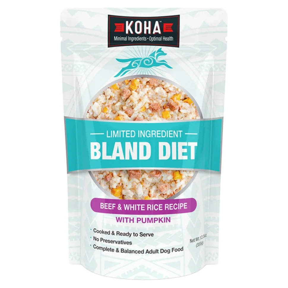 Koha Limited Ingredient Diet Bland Beef and Rice with Pumpkin Wet Dog Food Pouch - 12.5 Oz - 6 Pack