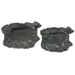 Komodo Habitat Rock Bowl - Black/Tan - Large