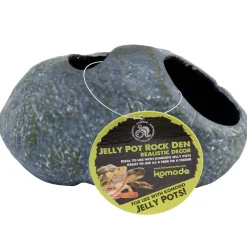 Komodo Jelly Pot Rock Den Terrarium Ornament - Grey - Small