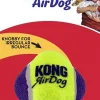 Kong AirDog Squeaky Knobby Ball Felt Fetch Dog Toy - Small