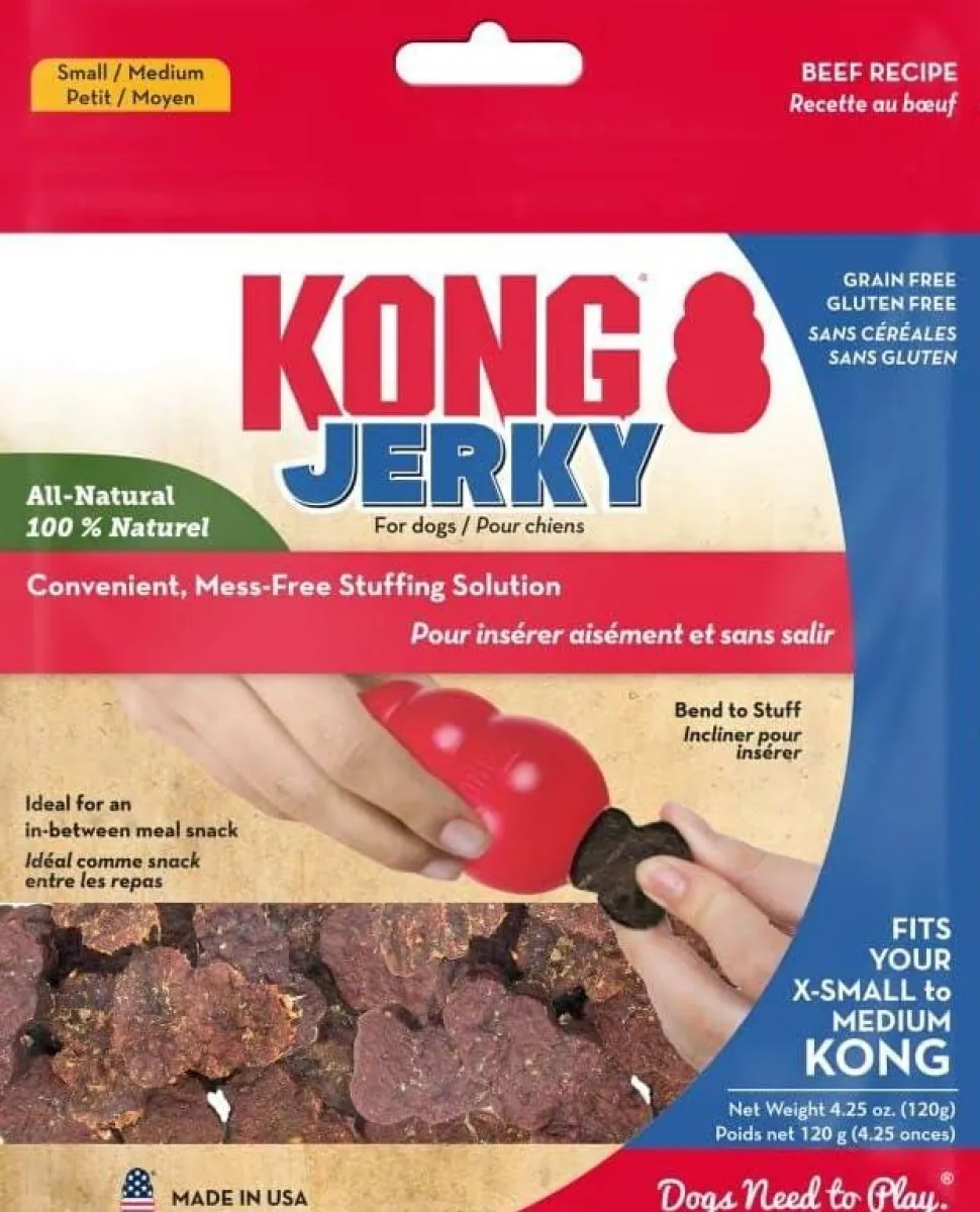 Kong Beef Flavored Jerky Dog Treats - Small/Medium