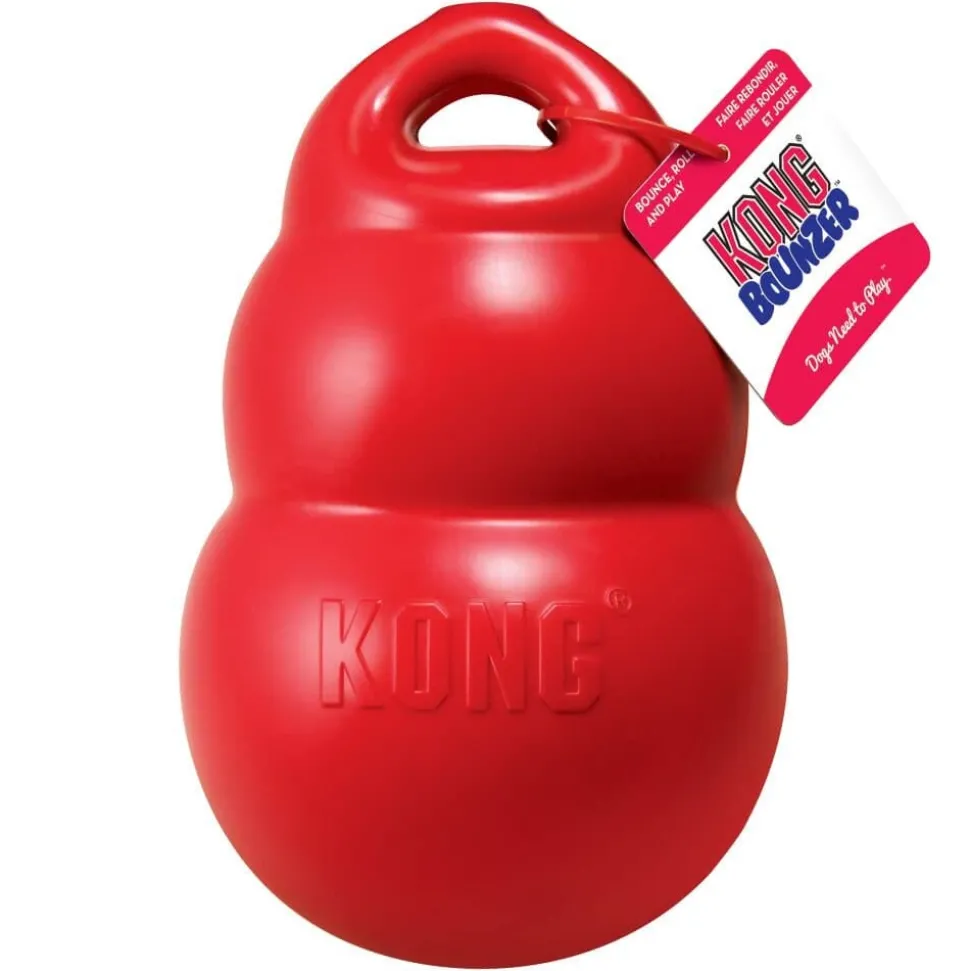 Kong Bounzer Squeak and Rubber Air-Filled Dog Toy Red - X-Large